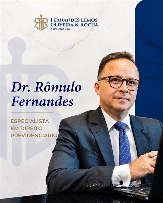 Dr. Rômulo Fernandes, especialista em Direito Previdenciário